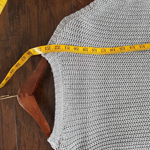 Rag Poets Blue Knit oversized slouchy light weight Sweater W Sz M - Picture 6 of 7